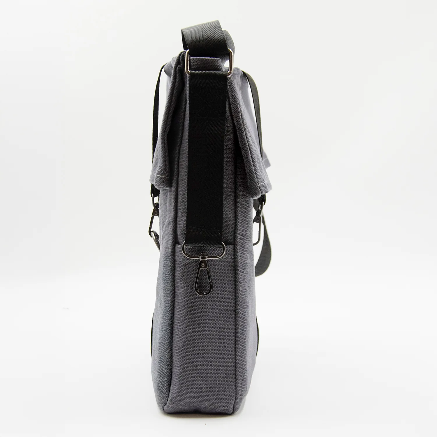 Шоппер Superbag Companion, с тремя отделениями, боковым креплением (карабин) и карманом (серый с черным) фото 4