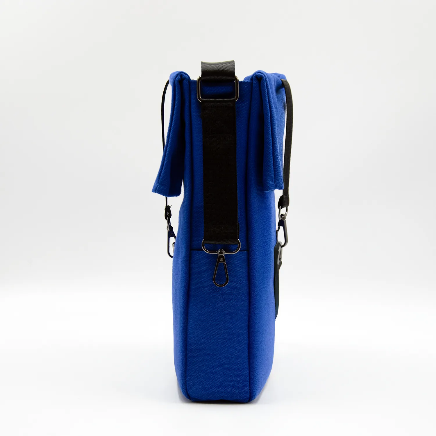 Шоппер Superbag Companion, с тремя отделениями, боковым креплением (карабин) и карманом (синий с черным) фото 4