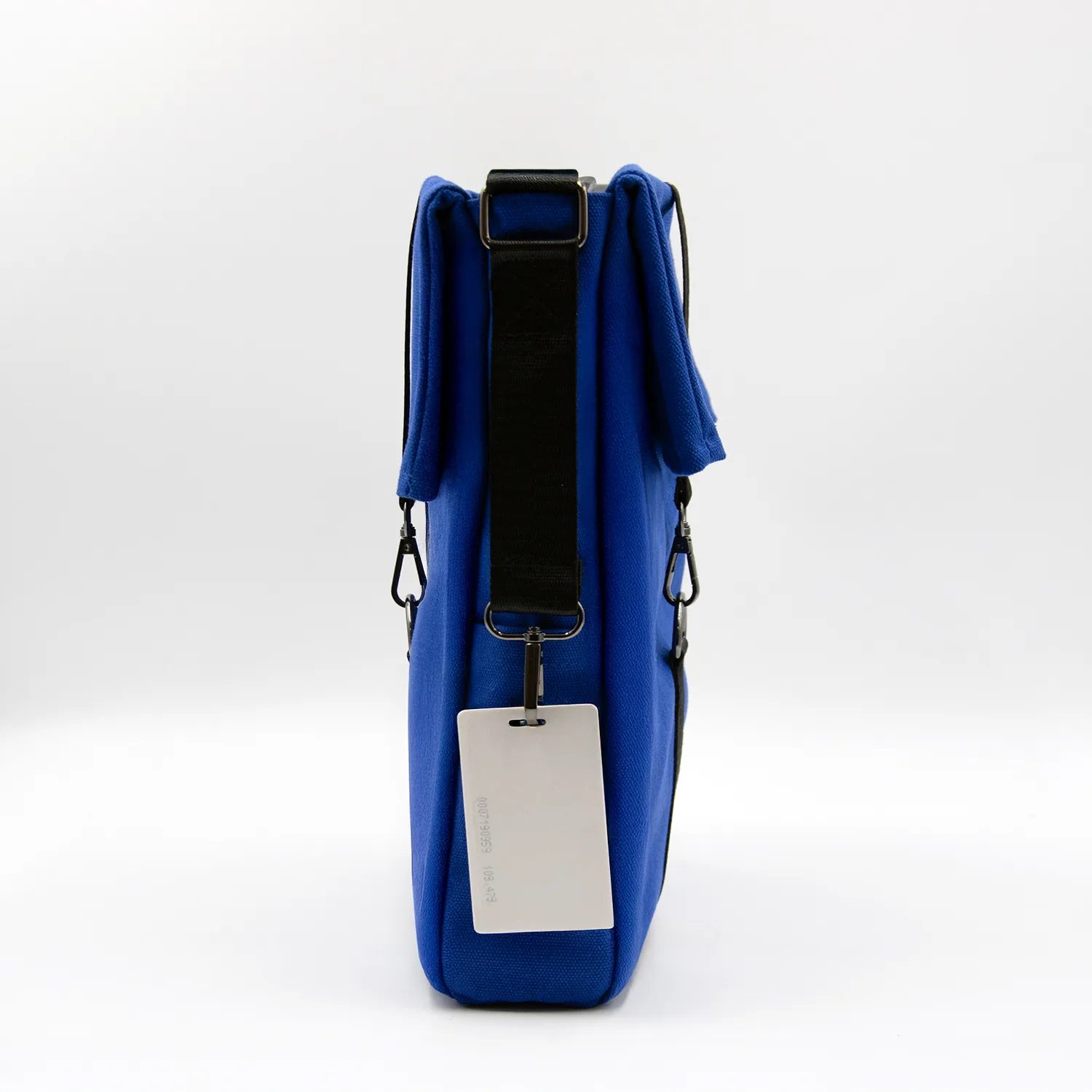 Шоппер Superbag Companion, с тремя отделениями, боковым креплением (карабин) и карманом (синий с черным) фото 5