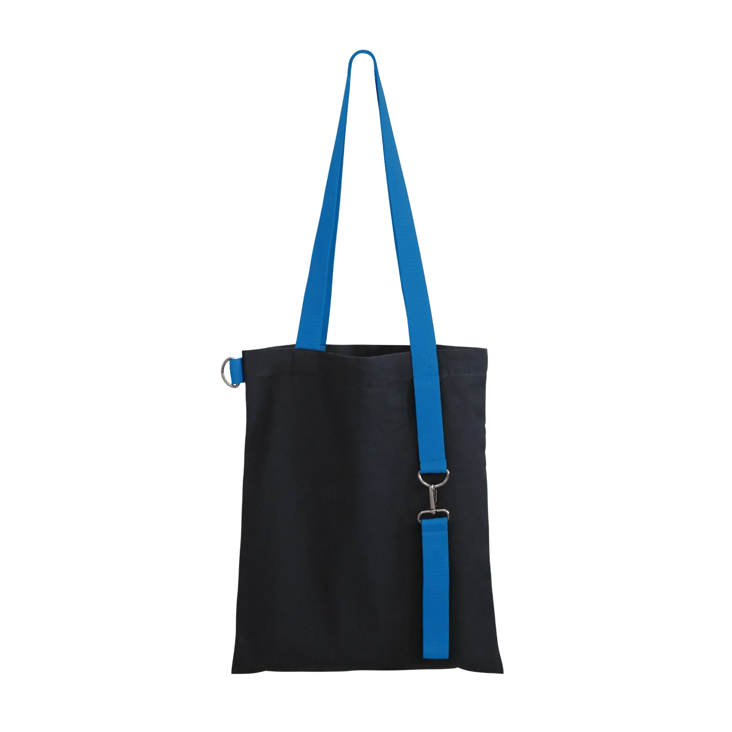 Шоппер Superbag black (чёрный с голубым) фото 4
