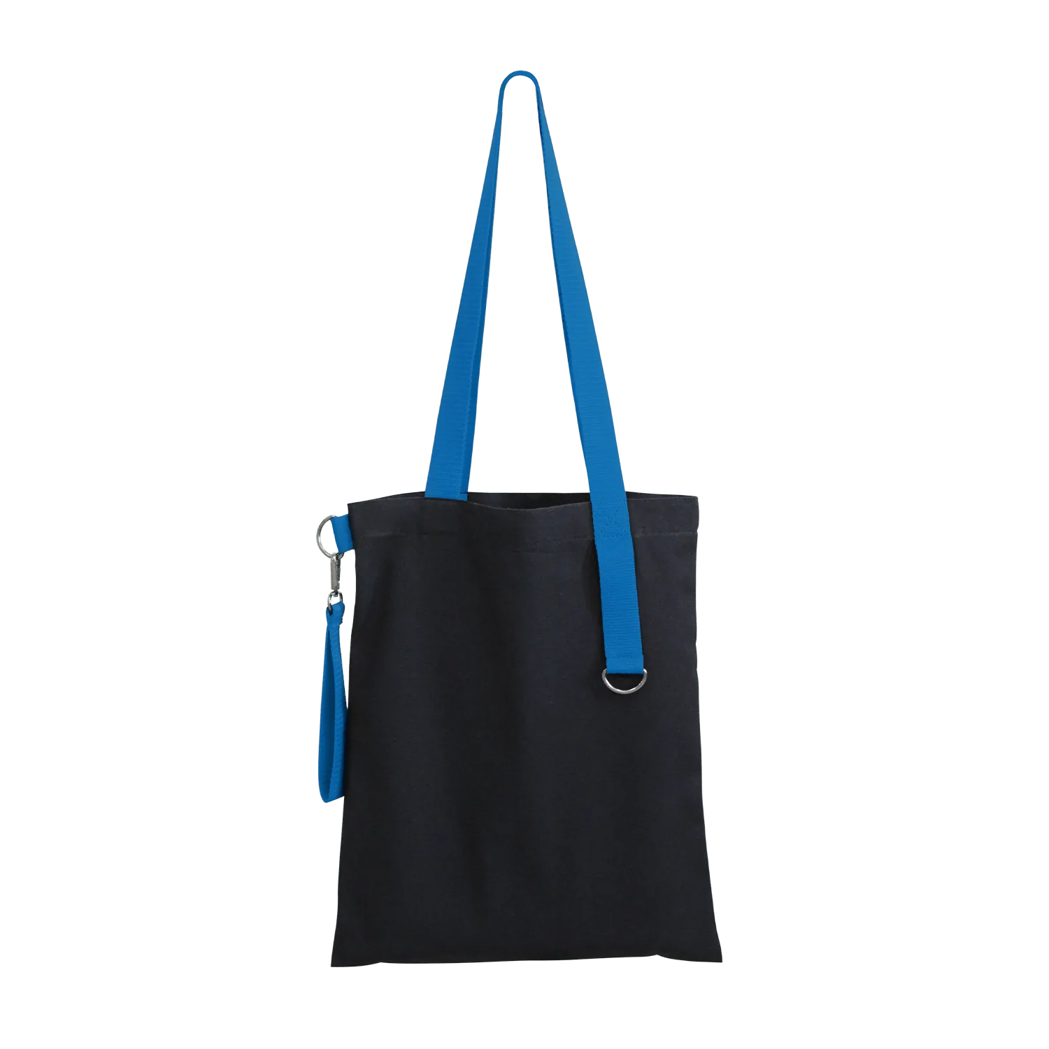 Шоппер Superbag black (чёрный с голубым) фото 5