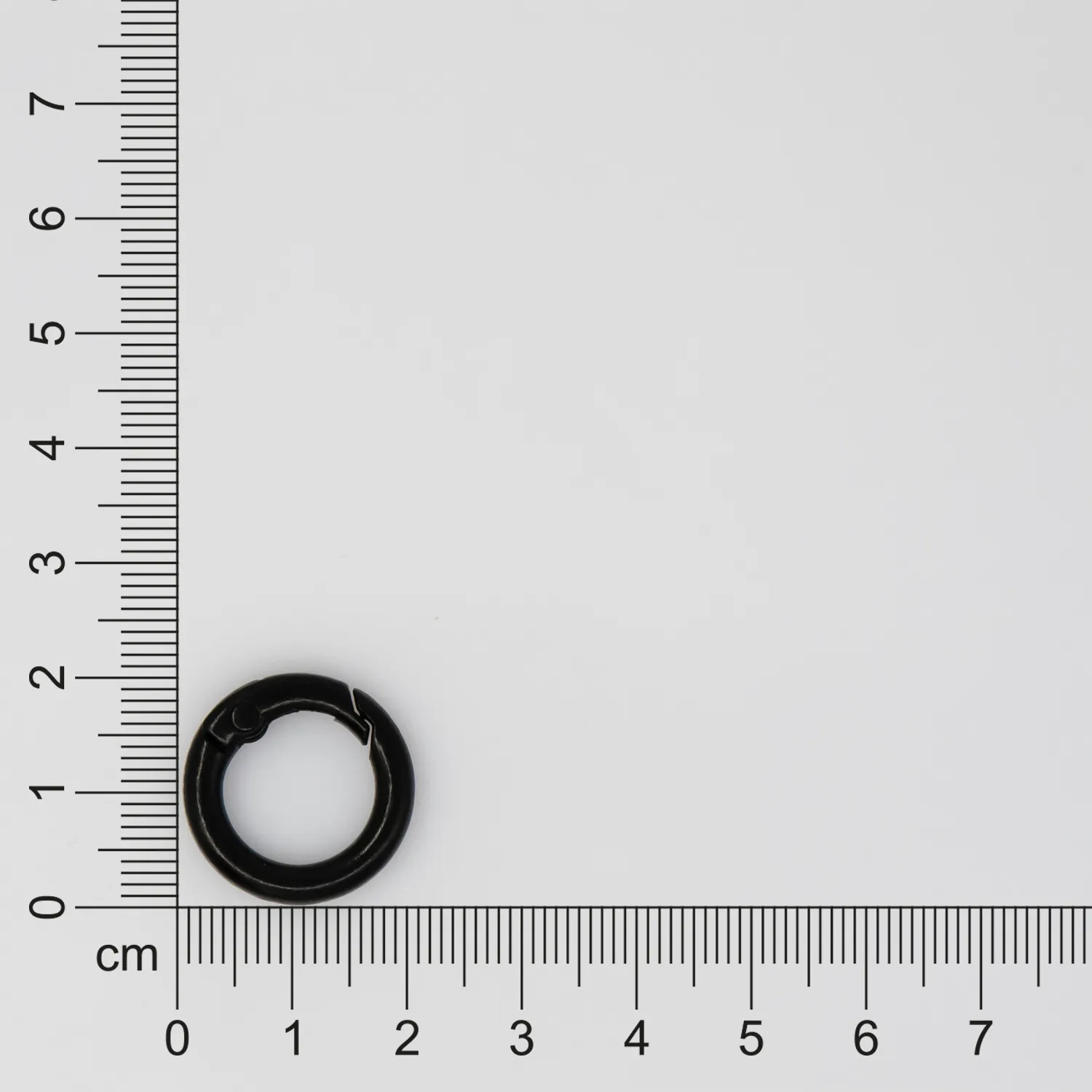 Карабин-кольцо Ring для обвеса, d=2см (черный) фото 4