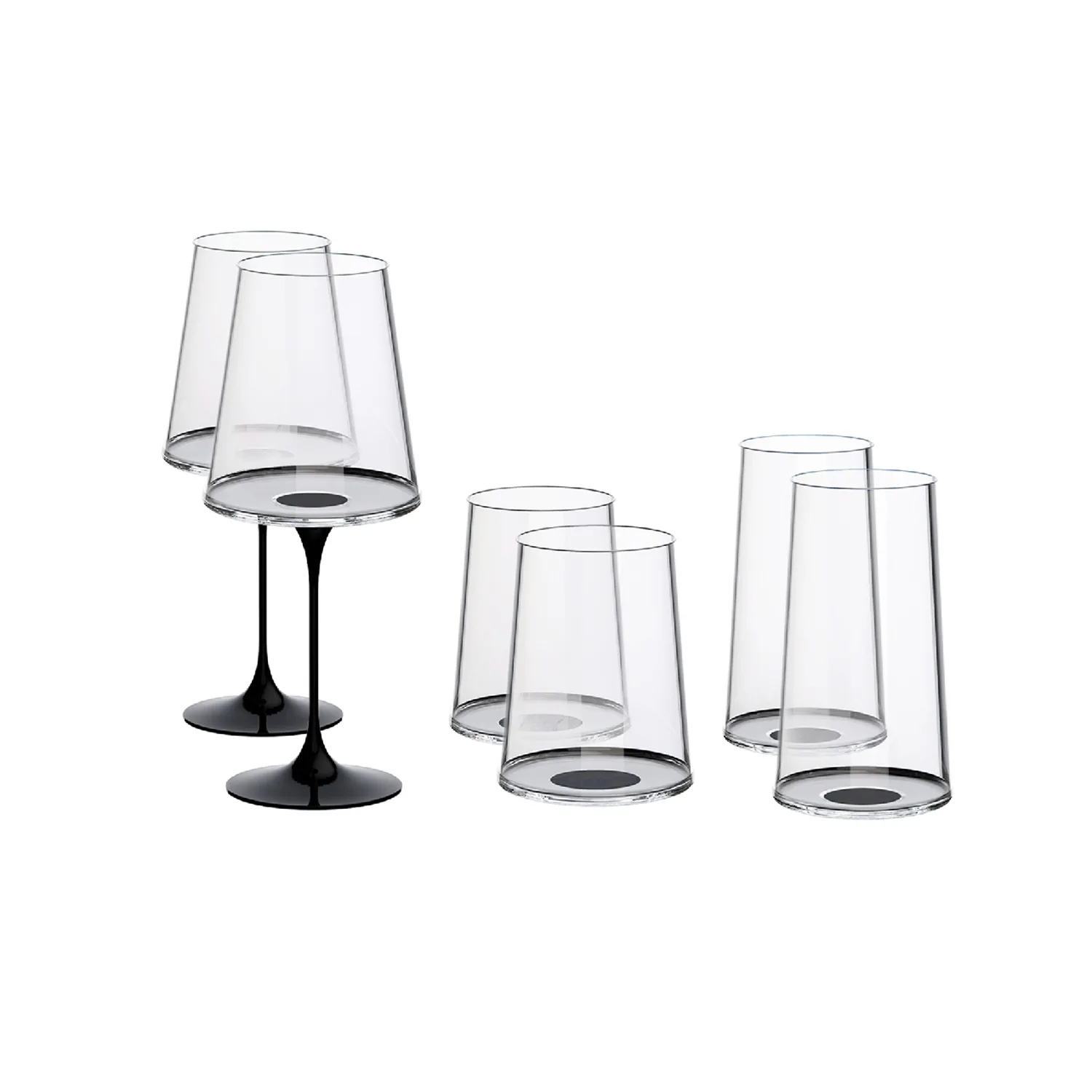 Хрустальный бокал для красного вина на магните Trebonn SplitGlass, 2 шт, 450 мл фото 5
