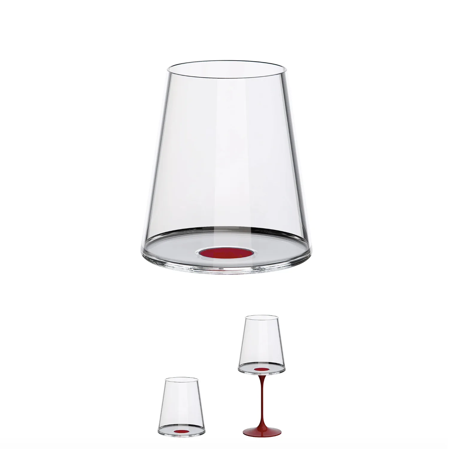 Хрустальный бокал для красного вина на магните Trebonn SplitGlass, 2 шт, 450 мл фото 5