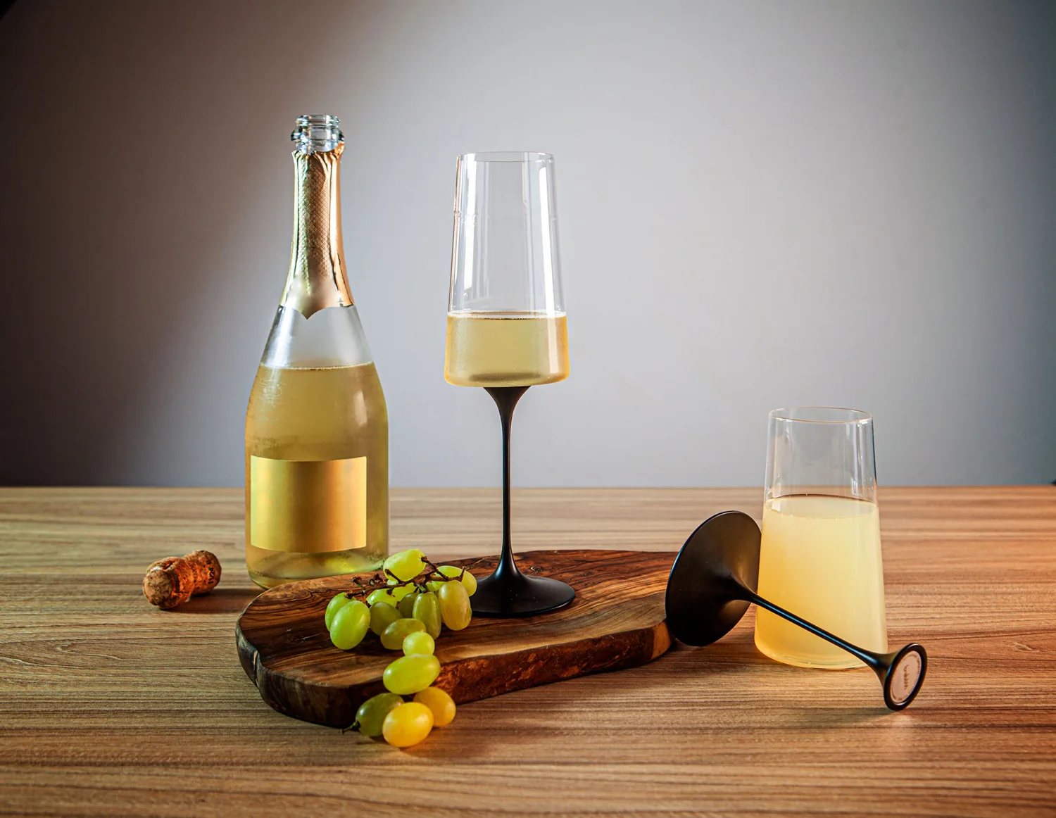 Хрустальный бокал для игристого вина на магните Trebonn SplitGlass, 2 шт, 320 мл фото 11