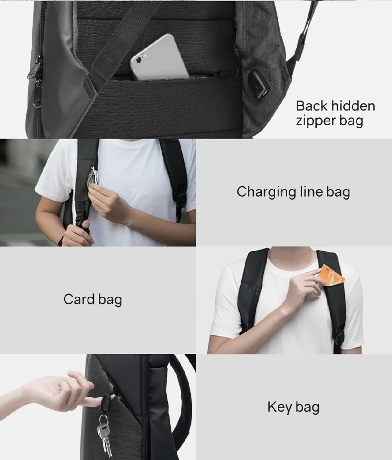 Рюкзак KORIN ClickPack 46х34х16 см, черный фото 12