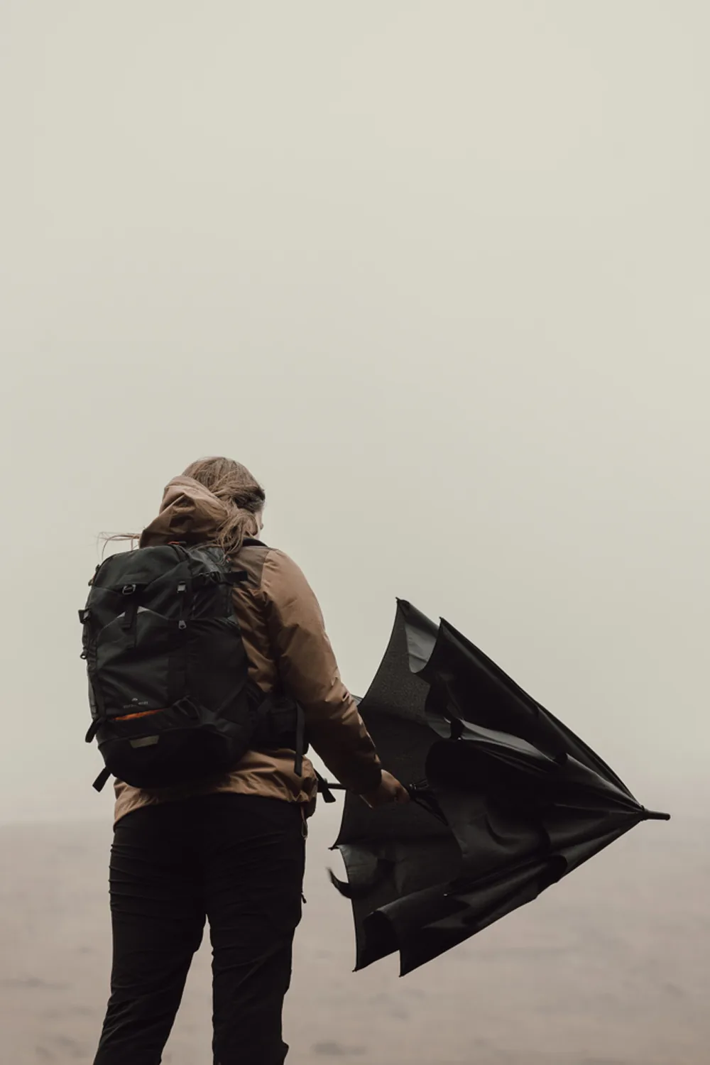 Зонт-трость антишторм Nordic Drift Trail AWARE™ RPET, UPF 50+, d135-140 см фото 9