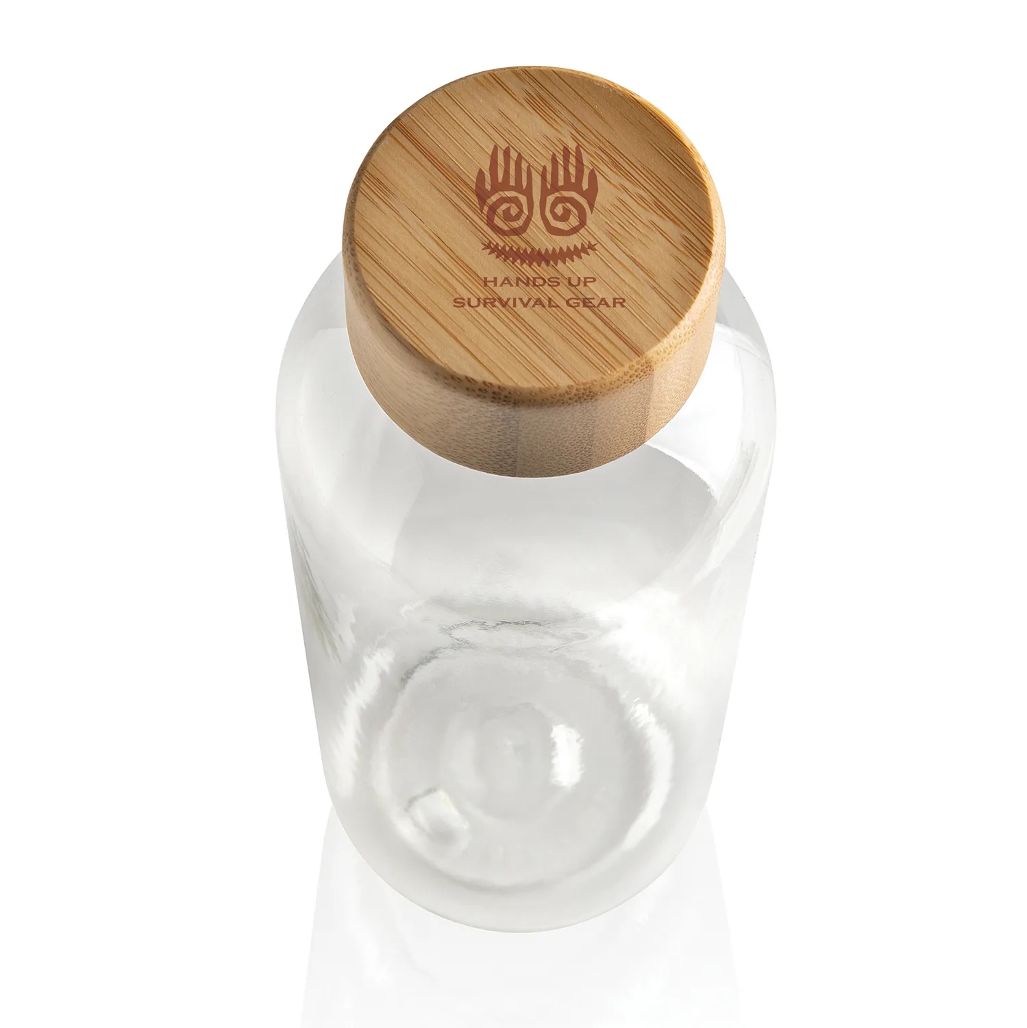 Бутылка для воды из rPET (стандарт GRS) с крышкой из бамбука FSC® фото 4