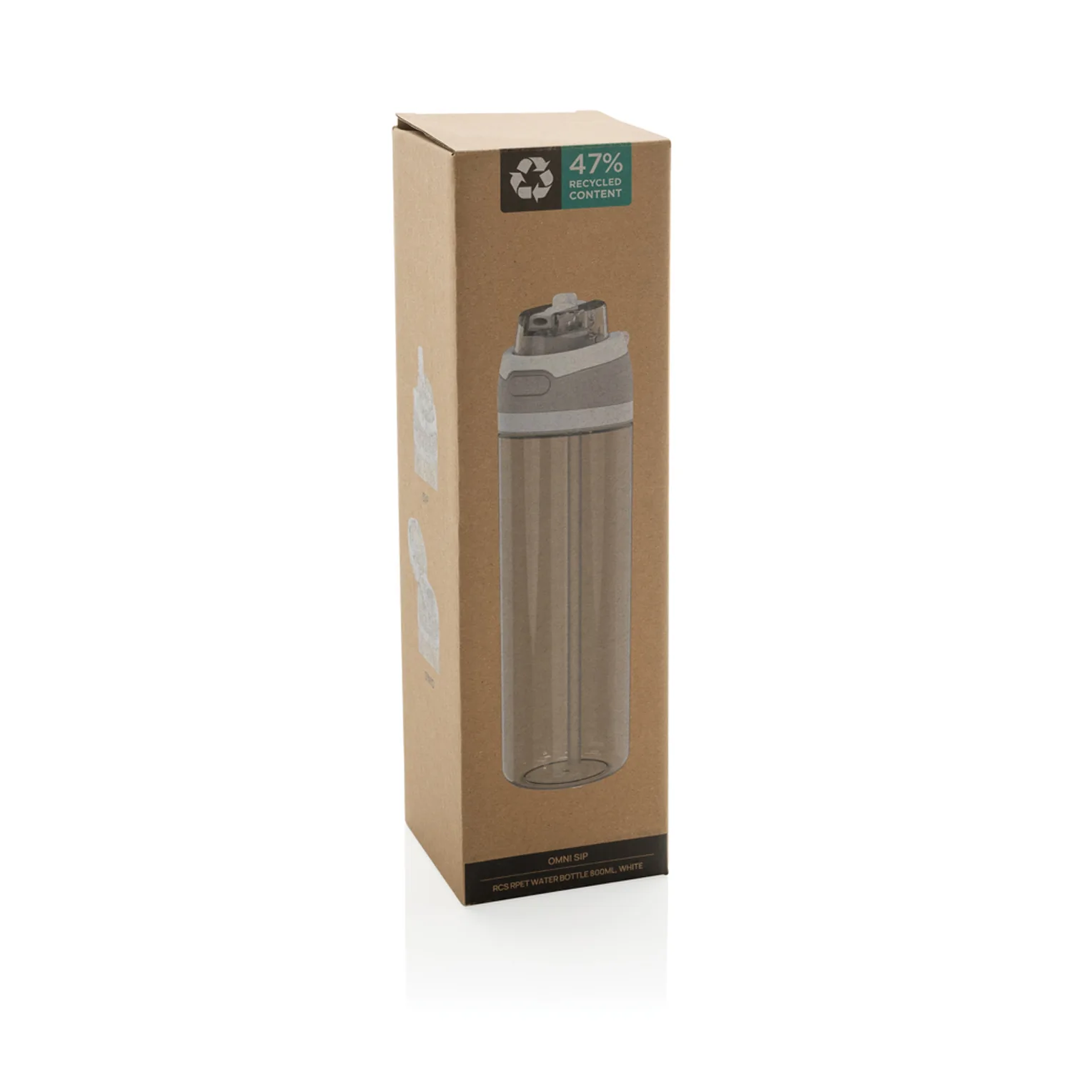 Бутылка для воды Omni Sip из rPET RCS, 800 мл фото 4