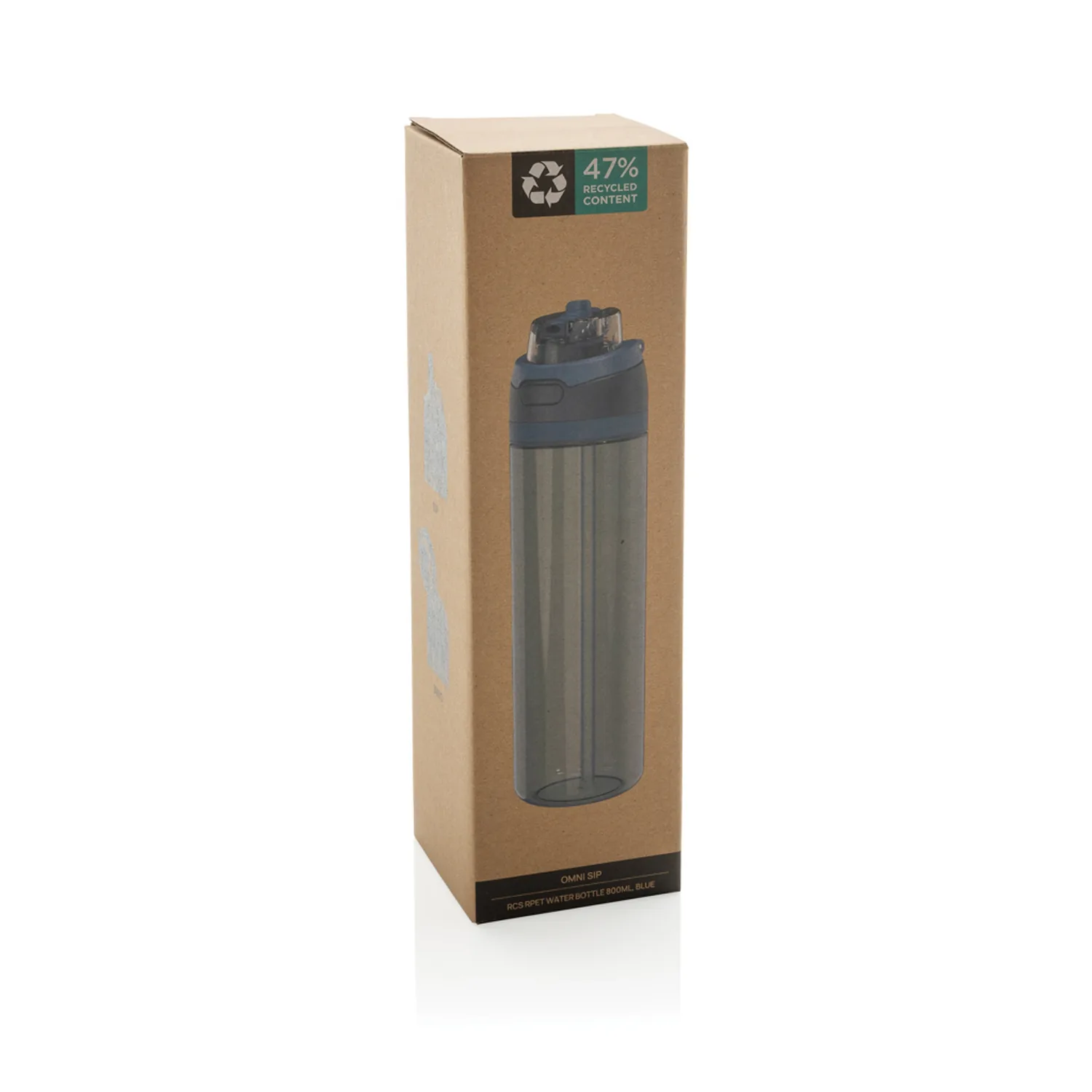 Бутылка для воды Omni Sip из rPET RCS, 800 мл фото 4