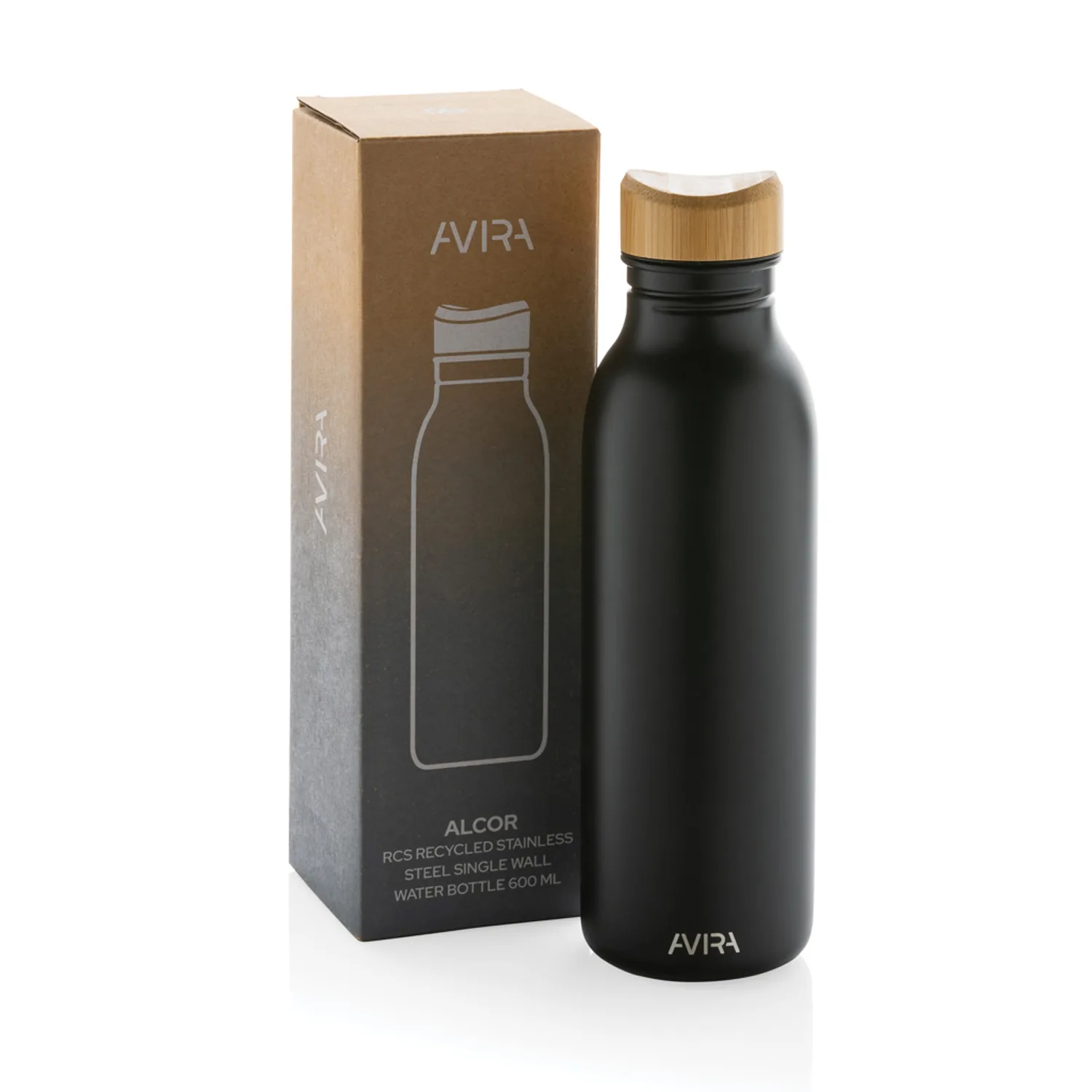 Бутылка для воды Avira Alcor из переработанной стали RCS, 600 мл фото 2