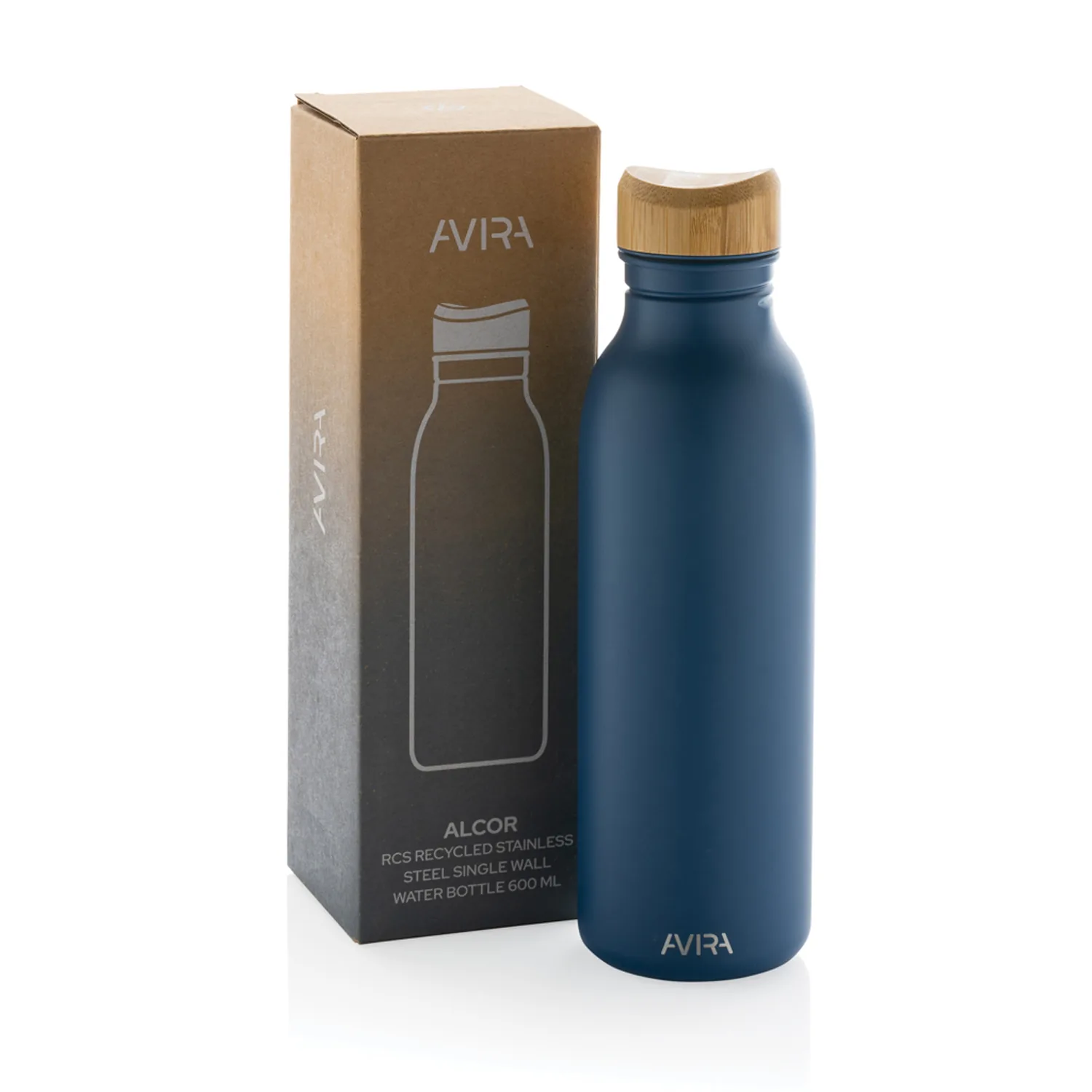 Бутылка для воды Avira Alcor из переработанной стали RCS, 600 мл фото 2