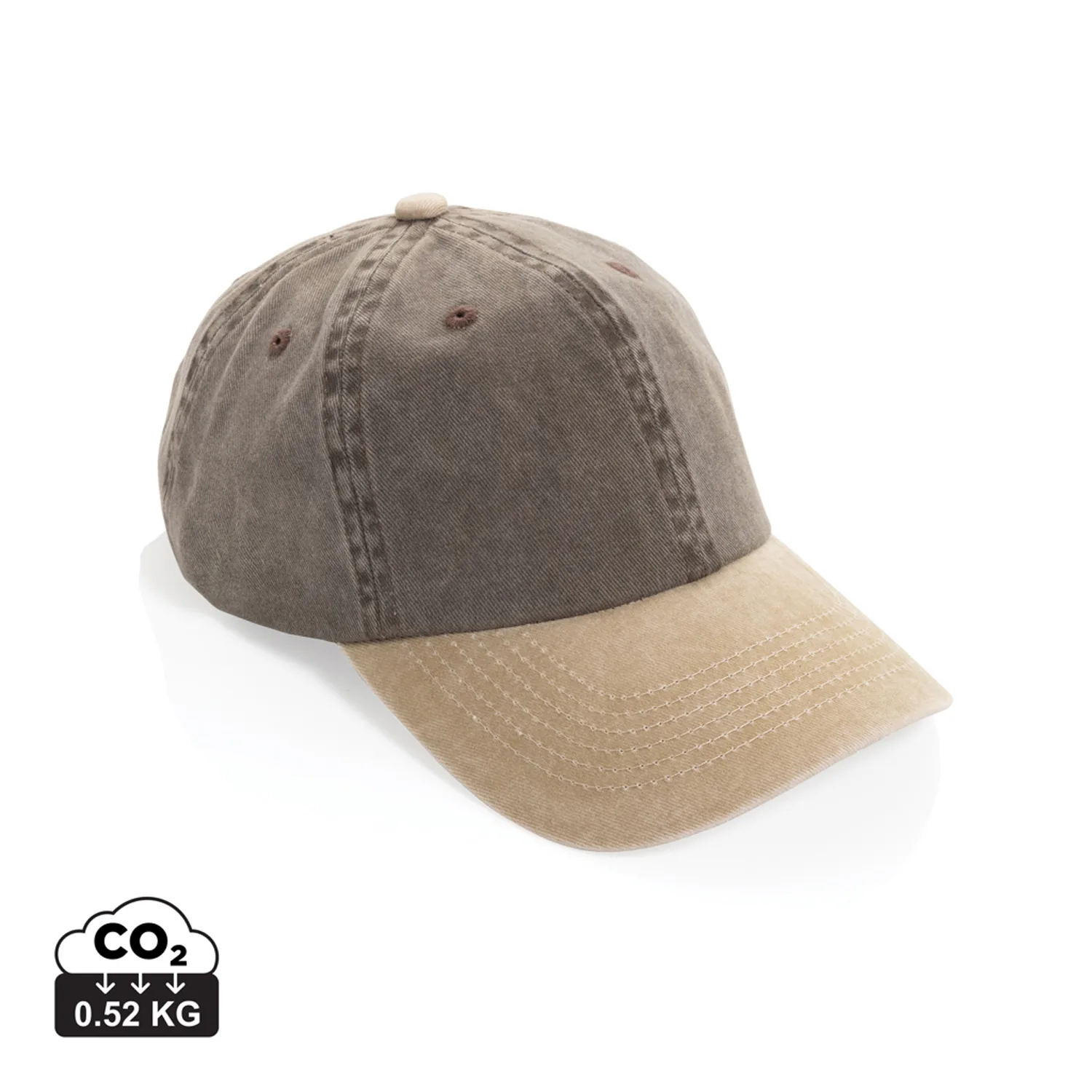 Бейсболка BEAU AWARE™ из двухцветной хлопковой саржи, 6 клиньев, 270 г/м² фото 9