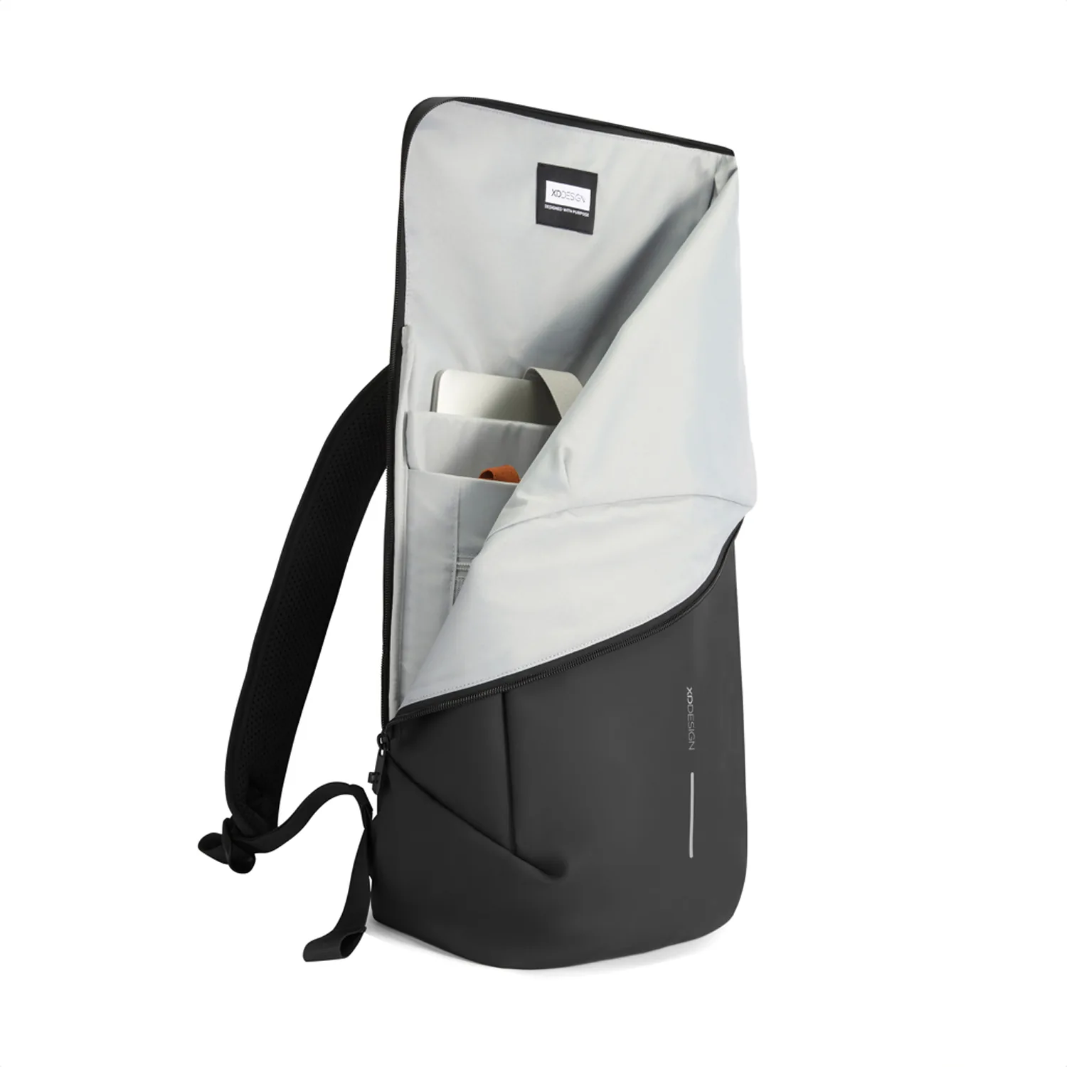 Антикражный водонепроницаемый рюкзак Urban Flap-Top, черный фото 12