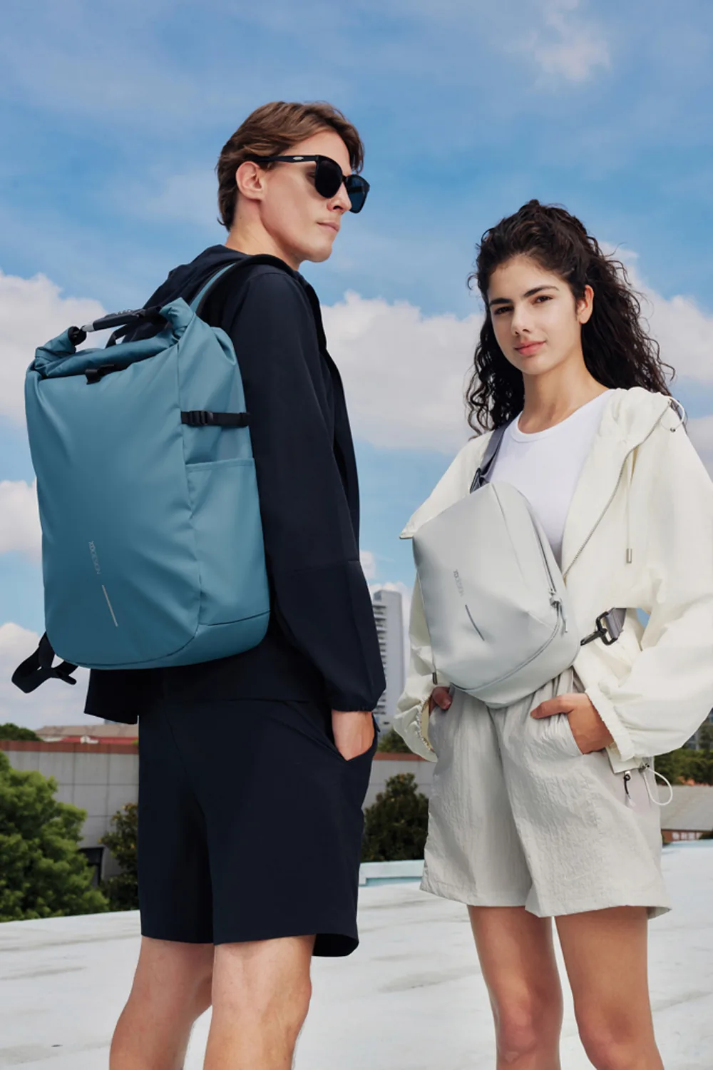 Антикражный рюкзак Urban Sling, белый фото 6