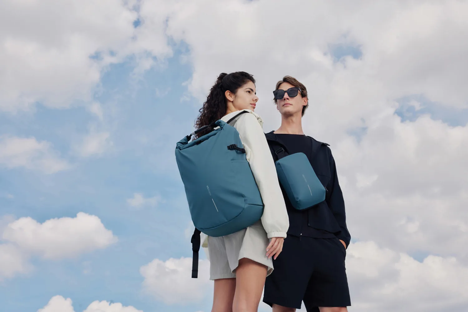Антикражный рюкзак Urban Sling, голубой фото 4