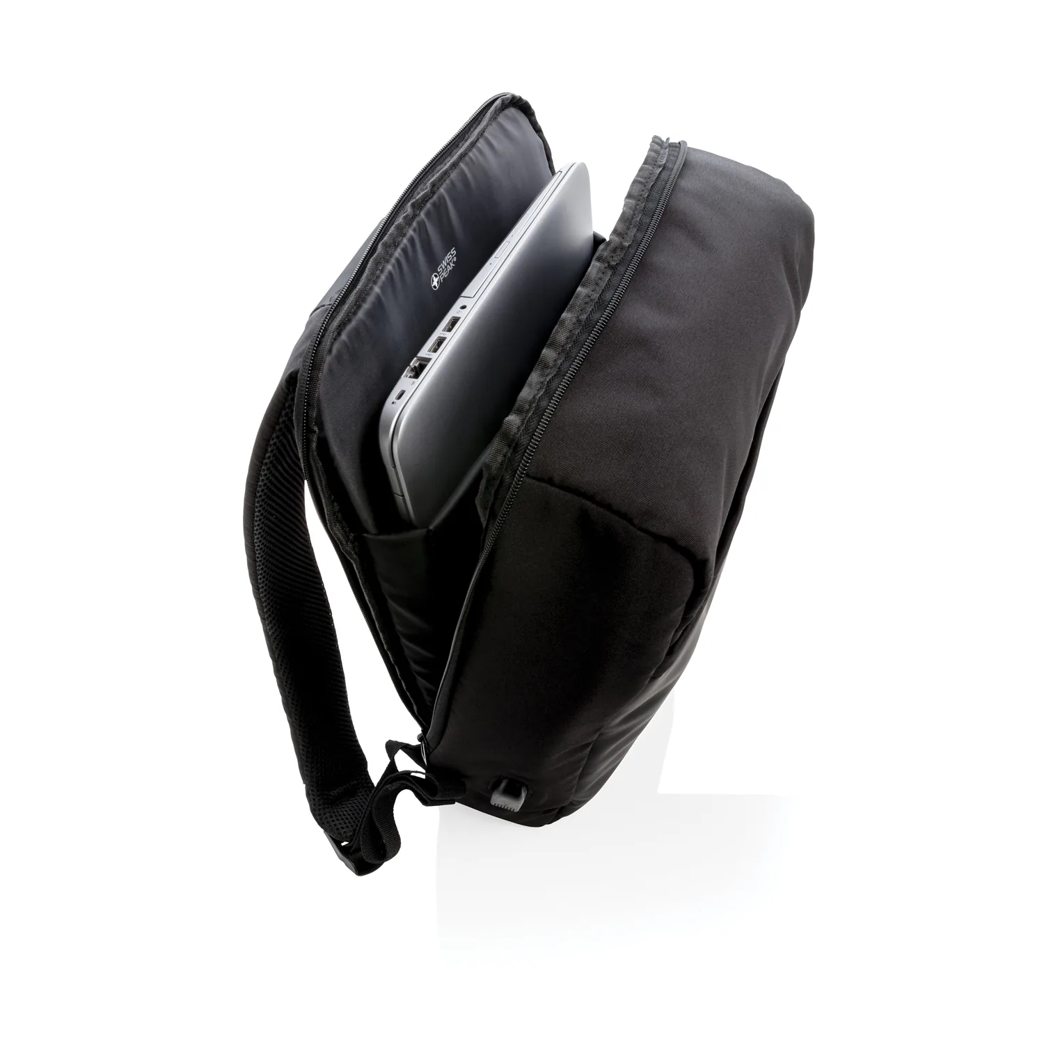 Антикражный рюкзак Swiss Peak 15"  с RFID защитой и разъемом USB фото 7