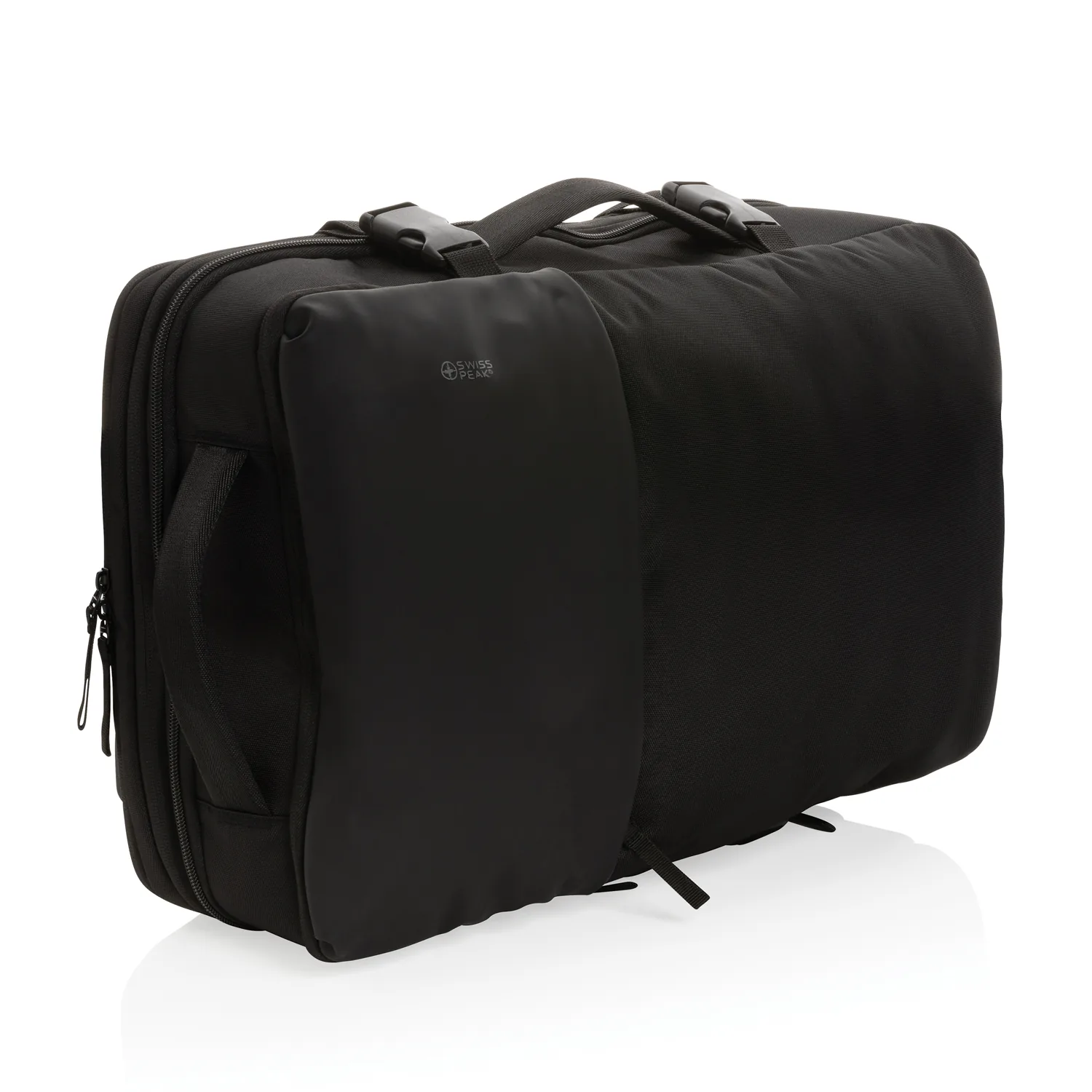 Рюкзак для путешествий Swiss Peak из rPET AWARE™ с регулируемым объемом, 15.6" фото 11