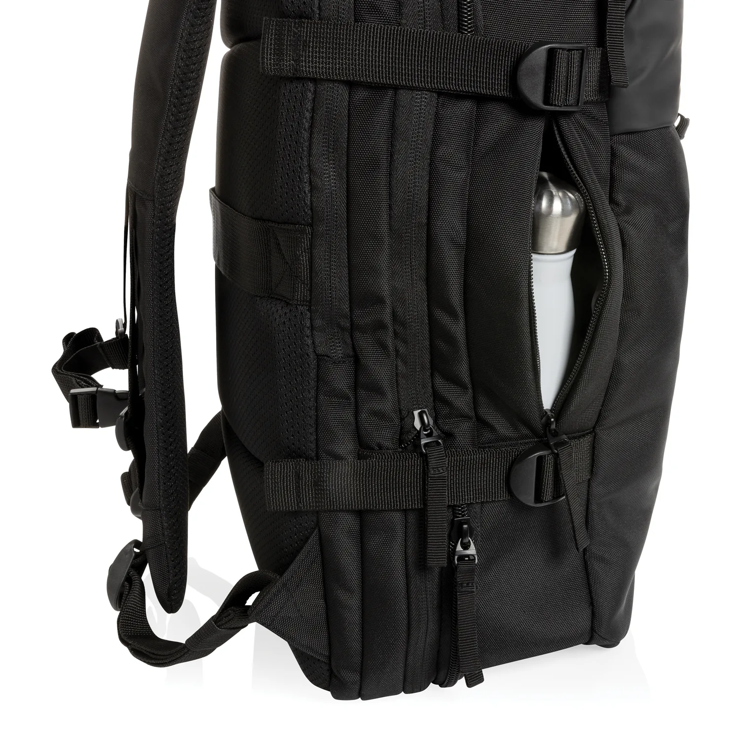 Рюкзак для путешествий Swiss Peak из rPET AWARE™ с регулируемым объемом, 15.6" фото 12