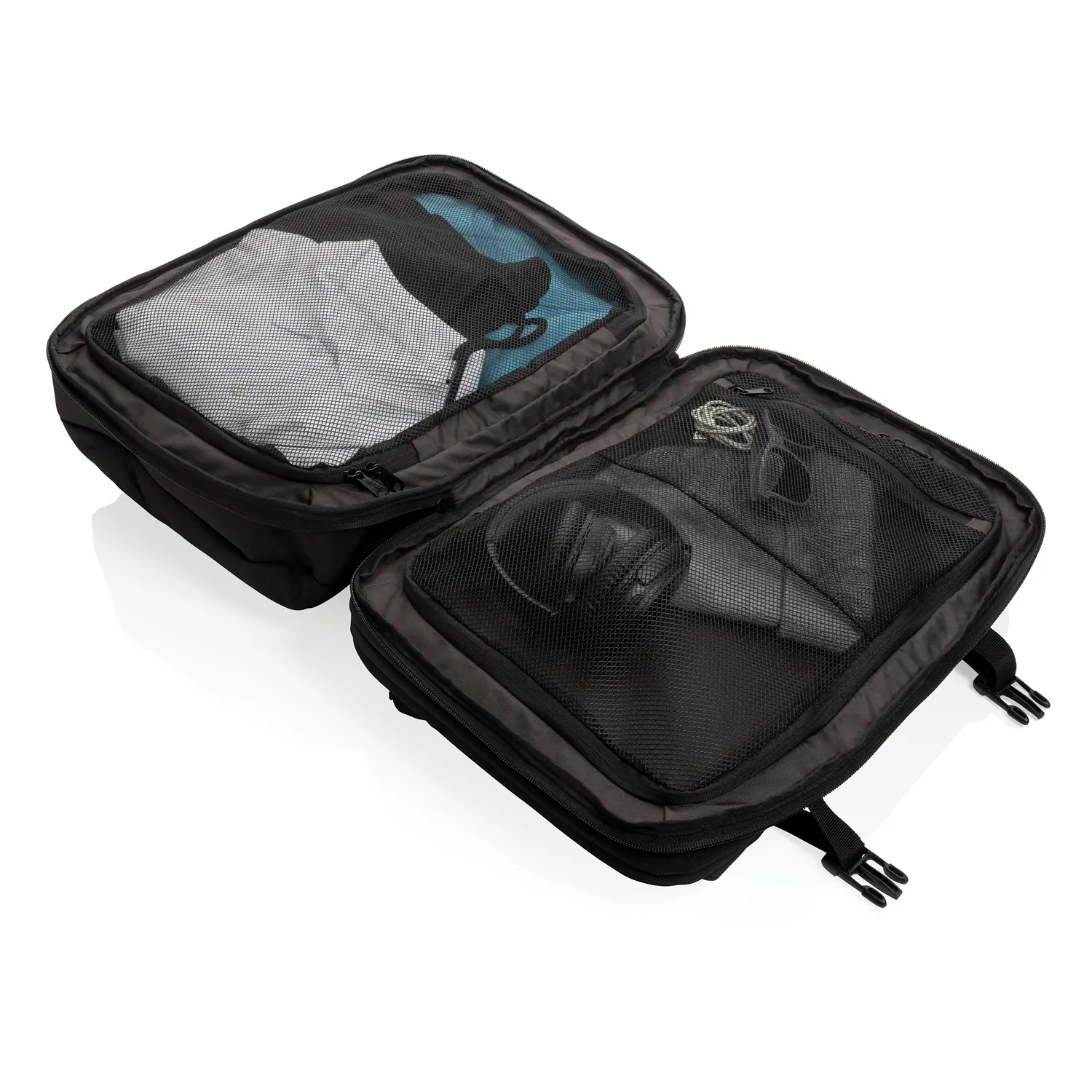 Рюкзак для путешествий Swiss Peak из rPET AWARE™ с регулируемым объемом, 15.6" фото 14