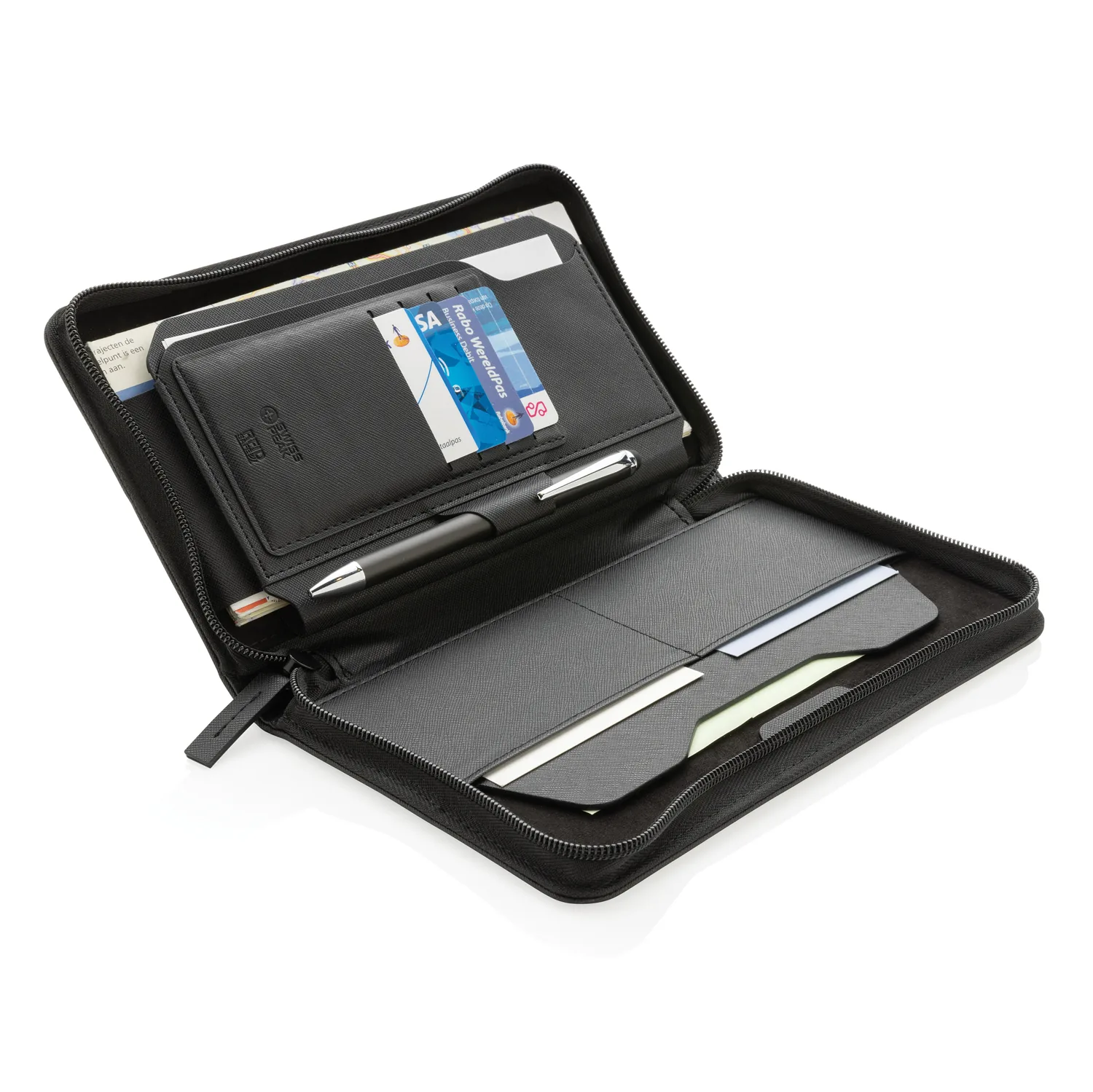 Дорожный органайзер Swiss Peak Heritage из rPU RCS с RFID-защитой фото 8