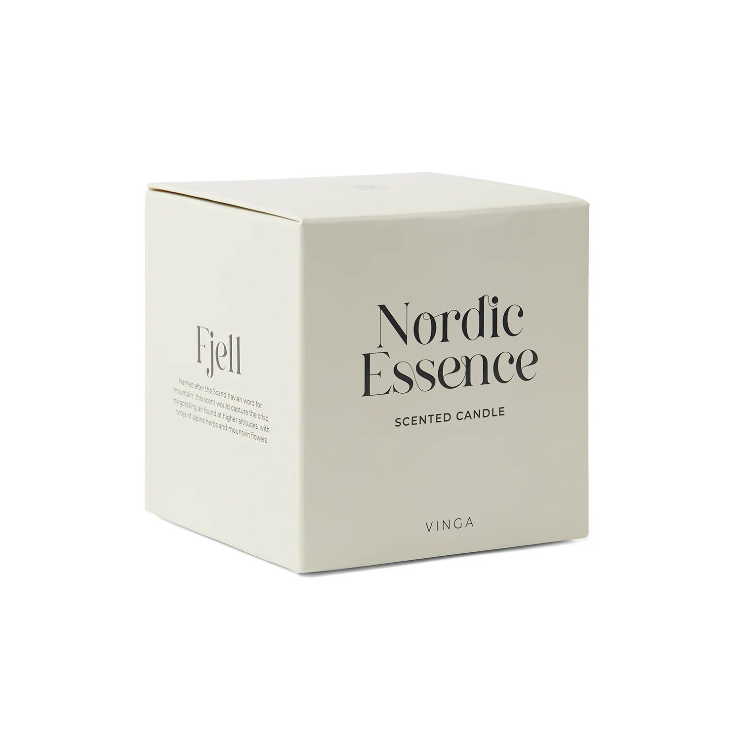 Большая ароматическая свеча VINGA Nordic Essence в стекле фото 3